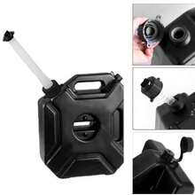5L 1.3 Gallon Gas Can Fuel Oil Petrol Storage Cans Black Emergency Backup Tank for Car Motorcycle UTV ATV Dirt Bike With Bracket - Bidones para almacenar aceite y gasolina - Ver 3