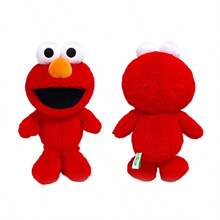 Sesame Street 20厘米芝麻街经典饼干怪兽和艾摩毛绒玩偶，柔软填充动物玩偶，可爱万圣节、斋月、生日、圣诞节礼物 - 彩色 - 查看 4