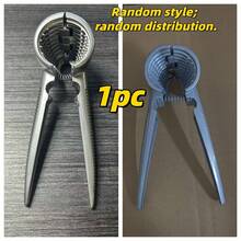 1pc Heavy Duty Nut Cracker, Suitable For Walnuts, Pecans, Chestnuts, Hazelnuts, Brazil Nuts And More. Durable Metal Shelling Tool With Funnel Clamp, Essential Kitchen Gadget For Easy Nut Shelling. - Multicolor - View 13