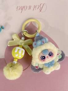 Novo Chaveiro Fofo Mini de Pelúcia e Plástico, Acessório de Moda Cartoon, Pingente de Bolsa, Adequado para Festa, Feriado, Pequeno Presente - Multicolorido - Visão 15