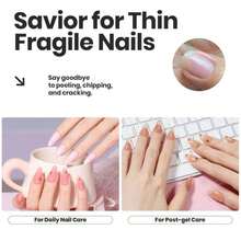 Beetles Jelly Nail Polish Set,6 Colors Pink Nude Jelly Quick Dry Nail Polish Fingernail Fast Drying &Amp; Long Lasting Nail Strengthener Polish Gifts For Women - Màu E - Xem 4