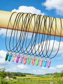 12 piezas/set Collar colgante geométrico - Multicolor - Ver 10