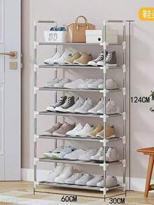 Estante De Almacenamiento 4/5/6/7/8/9 Capas Zapatero Fácil De Montar - Gris - Ver 10