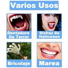 Kit De Dientes Postizos Temporal Reparación Falsos Denta - Multicolor - Ver 8