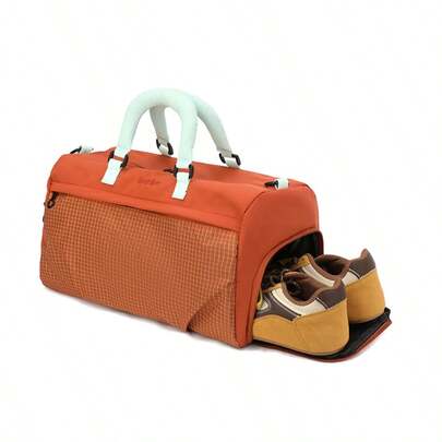 1pc Minimalist Solid Color Fashion Multifunctional Crossbody Organizer Pouch, Capacity Gym Bag, Versatile For Women, Shoulder Bag, Compact Soft Large Yoga & Pilates Bag