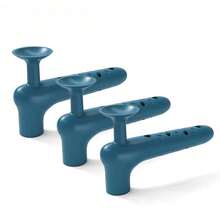 3 paquetes de protectores de manija de puerta de silicona suave - ajuste universal, antideslizante y multicolor (azul/gris/amarillo) para bebés, diseño elástico que se desliza fácilmente sin rayar las paredes - Multicolor - Ver 21