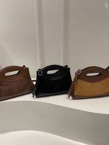 法国小众女士手提包，新款时尚单肩包，ins风简约别致斜挎包 - 彩色 - 查看 9