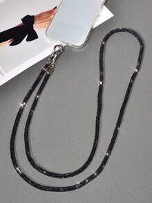1条奢华水钻挂绳，长款斜挎手机挂饰项链，女士时尚手提包挂绳 - 彩色 - 查看 3