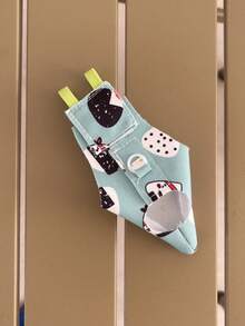 1pc Improved Bird Diaper With Waterproof Design, Easy To Clean, Long-Tailed Parrot Harness - Blue (random Print) - View 6