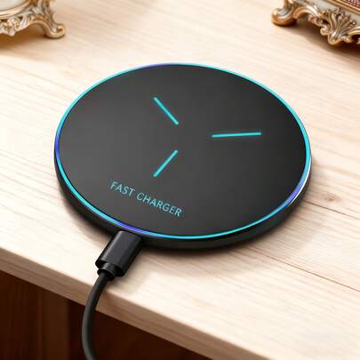 15W无线充电器，兼容 17/16/15/14/13/12 Pro/XS Max/Mini/X/XR，感应式快速无线充电板，兼容三星