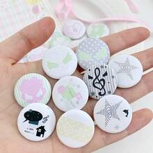 Ghim cài áo hình trà sữa trân châu mini dễ thương, ghim cài áo trang trí sổ kế hoạch hình hoạt hình đáng yêu 25mm, trâm cài Kawaii. - 6 cái/bộ - Xem 8