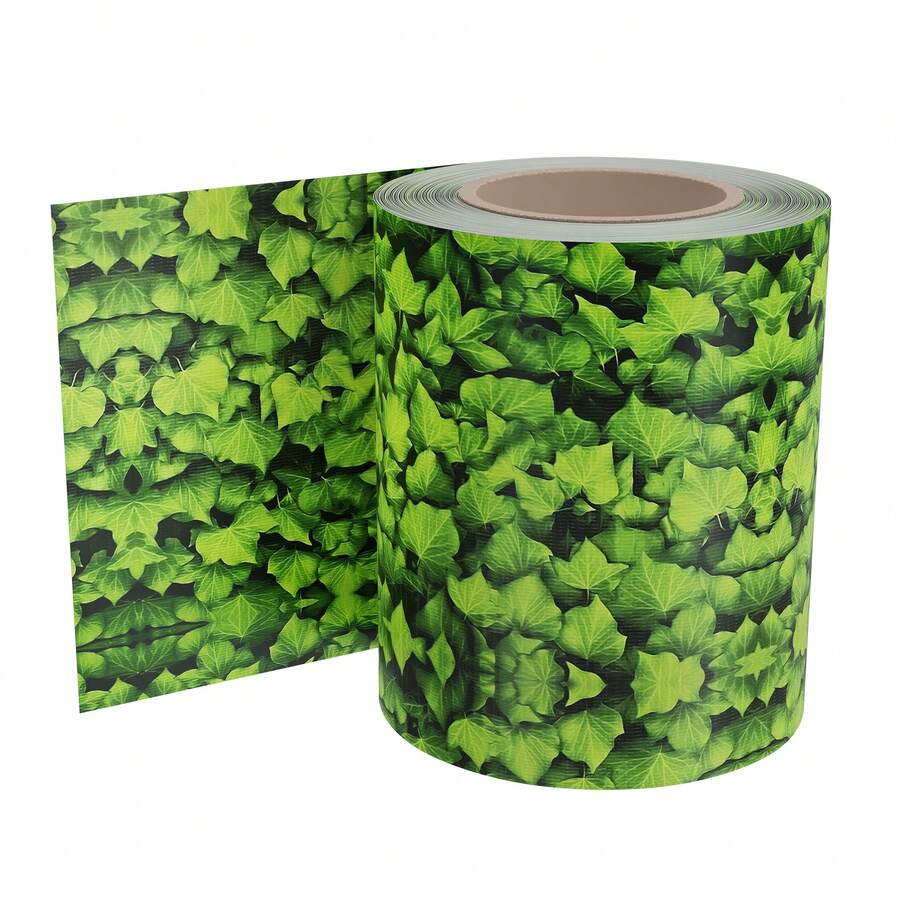 PVC Privacy Screen, Privacy Strips, Privacy Film For Garden Fence With Fixing Clips, Wind Protection - 35m-large Leaf - View 1