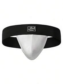 1件 JOCKMAIL 时尚性感男士丁字裤 - 白色 - 查看 3