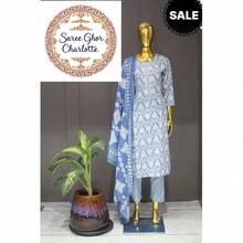 Traditional Digital Print Salwar Kameez, Cultural Wear For Women, Aug02 - Nhiều màu - Xem 3