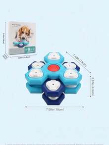 2/3/4 Tier Rotating Pet Dog Bowl, Cat Dog Multi-Layer Feeding Dish Interactive Puzzle Game Anti-Choke Bowl, Pet Supplies, Light Blue, Dark Blue, Ideal Dog Gift - 10ml - View 7