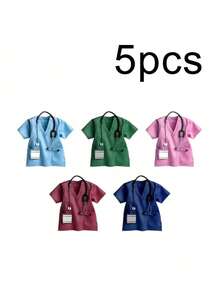 2D个性化护士姓名牌钥匙扣 - 医疗身份识别牌设计，配有听诊器吊坠，经久耐用，医院制服风格，是送给护士、医生和医护人员的理想礼物。坚固而迷人，Y2K美学，时尚休闲，可定制设计，适合送给男士、女士、情侣、家人和朋友，也是周年纪念日的绝佳礼物。 - 彩色 - 查看 17