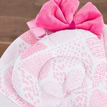 Baby Swing,Portable Baby Swing,Baby Swing Indoor/Outdoor, Foldable, Adjustable, Timer, Baby Swing Suitable For 0-6 Months Baby, 6-20 Pounds Indoor/Outdoor Use Halloween Christmas - Hồng - Xem 5