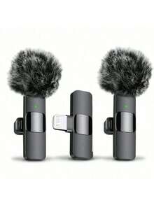 Professional Wireless Lavalier Microphone For Smartphones,Wireless Microphone Plug-Play,Lapel Mic For Video Recording,Teaching, Interviews,Podcast,Cordless Omnidirectional Condenser Recording Mic For Vlog - Multicolor - View 11