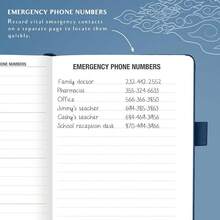 Legend Planner Address Book With Alphabetical Tabs –Telephone Contacts Book For Phone NFUmbersss, Addresses, Passwords, Medium (Mystic Blue) - 神秘藍 - 查看 5
