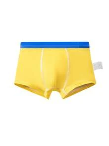 Bộ 4 quần lót boxer in hình ngộ nghĩnh cho bé trai, thoải mái và thoáng khí, phù hợp cho mọi mùa. - Nhiều màu - Xem 6