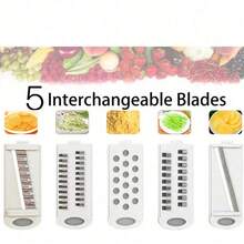 1pc Stainless Steel Vegetable Slicer & Chopper - Ergonomic Non-Slip Handle, Suitable For Potatoes, Carrots, Cucumbers, & Sharp Kitchen Tool For Meal Prep And Salad Making - Multi-color Best-selling Models - View 8