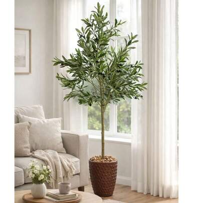 Árvore Artificial Oliveira Realista Qualidade Premium 1.65m