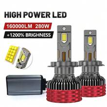 HYNBYZJ 2pcs H4 H7 Canbus LED Car LED Headlight 280W 160000LM H1 H3 H9 H11 9005 HB3 9006 HB4 9012 9007 HB5 H13 9008 Auto LED Lamp High Power Fog Light 6000K 12V - A - View 2