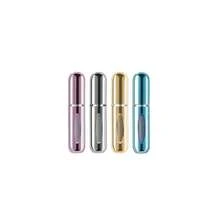 Portable Mini Refillable Atomizer Perfume Bottle, 5ml Refillable Atomizer Perfume Spray, Scent Pump Case For Traveling And Outgoing (4 Pack) - Hồng - Xem 1