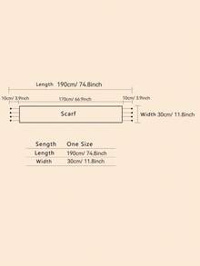 1pc Unisex Autumn/Winter New Plaid Imitation Cashmere Scarf, Suitable For Outings, Group Purchases, Travel, Gifts - Multicolor - View 4