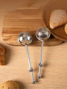 Stainless Steel Retractable Powder Sifter Baking Tool, Powdered Sugar Flour Sifter, Sifting Mesh - Silver - View 5