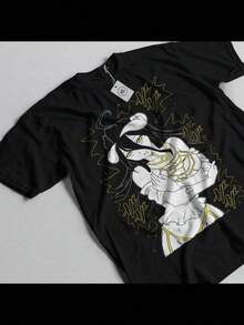 Overlord Ainz T-Shirt Ooal Gown Albedo Skull Demon Girl Succubuss Shirt All Size - màu đen - Xem 1