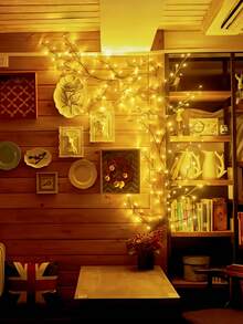 1个96/144 LED人造树藤灯，7.55英尺/2.3米柔软可弯曲的柳枝装饰灯，USB供电，8种照明模式，适用于室内客厅、卧室、书房、办公室墙面氛围照明，春季亦可作为婚礼、派对装饰灯，母亲节、情人节、生日礼物。 - 棕色 - 查看 11