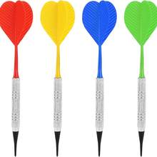12pcs/Set 14g Iron Safety Soft Tip Darts Set - Includes 36pcs Plastic Soft Tips - Suitable For Electronic Dart Boards - Multicolor - View 4