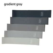 Black & Grey Gradient Resistance Band With Elastic Strap, Made Of TPE Material. Suitable For Beginner Yoga, Stretching Exercises, Pilates - Multicolor - View 3