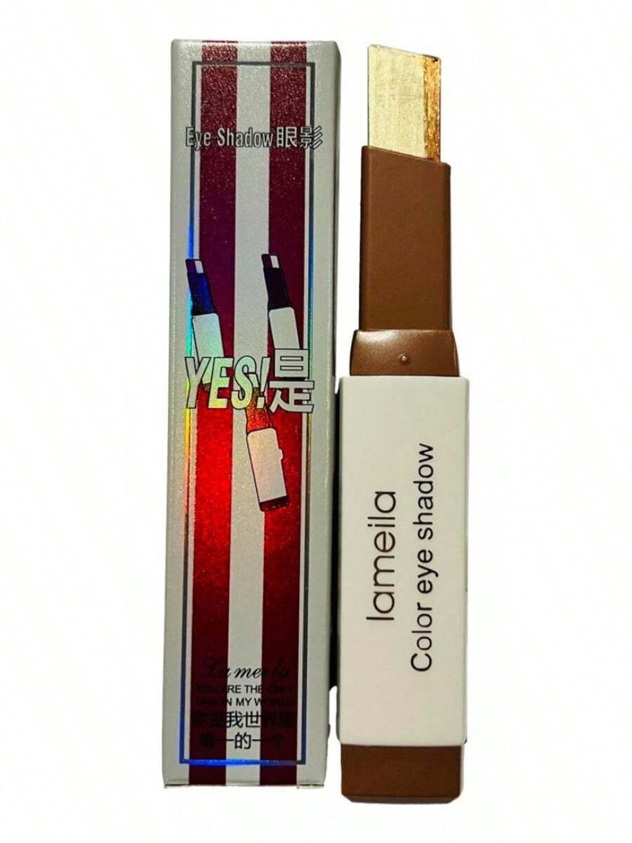 TendenciaSombra Ojos Retráctil Lameila Eyeshadow Stick Brillante 2 Tonos ImpermeableCalidad premium - 01 - Ver 1