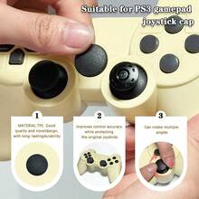 PS3 Controller Joystick Replacement Caps - Black - View 1