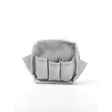 Mini Travel Makeup Bag, 1Pc Multifunctional Cosmetic Organizer Handbag Bath Shower Wallet Pouch Portable Cosmetics Brush Storage Clutch With Zipper Closure For Lipstick, Brush, Skincare, Mobile Phone, Coin, Small Items, For Home, Vacation And School Use, Makeup Bag Makeup Pouch Skincare Bag Toiletry Bag Packing Cubes, Travel Essentials Cruise Essentials,Gifts For Women,Christmas Gifts,Gift Ideas For Women - 酒紅色 - 查看 3