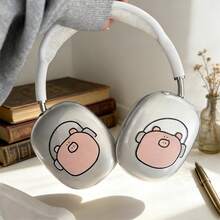 Cute Pig Design Protective Case Compatible With Iphone , Korean Style Protective Cover Compatible With Iphone Max, Headphone Protective Case - Clear - View 4
