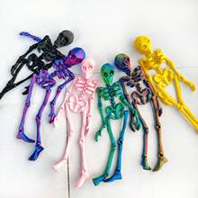 1个3D打印可活动骷髅玩具 - 创意玩具、新奇礼物、收藏品，适合送给朋友、节日、生日等场合 - 彩色 - 查看 1
