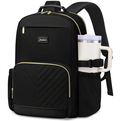 Laptop Backpack For Women Bookbag: 15.6 Inch Work School Backpacks With Pouch Pocket For Large Capacity Cup & USB Charger College Book Bag Outdoor Travel Business Nurse Teacher Bookbags Anti-Theft Back Pack Large Capacity Schoolbag Stylish Multi-Functional Multi-Layered Portable Cabin Bag