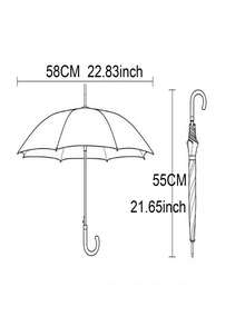 1pc Black Lace Parasol, European Romantic Princess Umbrella, Suitable For Wedding, Holiday Party, Dance Props - Elegant Black Wedding & Halloween Costume Accessory With Intricate Floral Pattern, Photo Shoot, Wedding Accessory - White - View 5