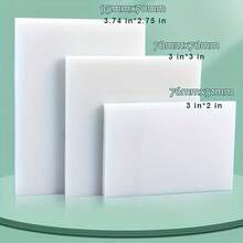 10张/包 透明自粘便签纸，尺寸分别为3.74英寸×2.75英寸和3英寸×3英寸，防水，适用于书籍批注和日记，是学校和办公室的理想之选，创意文具，桌面配件，必备学习整理工具，返校礼物，办公用品 - 無色 - 查看 10