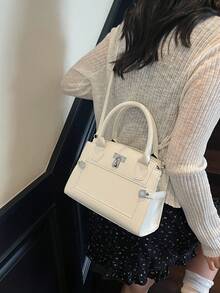 Luxury And Sophisticated Elegant And Stylish Minimalist Handbag, 2026 New Model, Retro Style, Women's Crossbody Bag - White - View 4