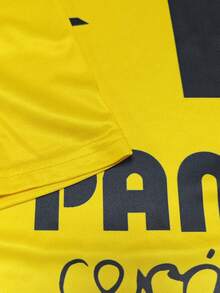 Camiseta de fútbol personalizada del Villarreal de La Liga para hombre, talla 25/26, camiseta deportiva de cuello redondo cómoda para entrenamiento de fútbol, uso casual y regalo - Amarillo - Ver 7