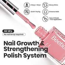 Beetles Jelly Nail Polish Set,6 Colors Pink Nude Jelly Quick Dry Nail Polish Fingernail Fast Drying &Amp; Long Lasting Nail Strengthener Polish Gifts For Women - Màu E - Xem 5