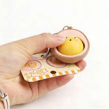 2026 New Chinese Style Realistic Mini Steamed Bun Keychain, Cute Stress Relief Tea Egg Pendant, Wholesale Creative Office Gift, Suitable For Friends, Holidays, Birthdays, Collections - Multicolor - View 5