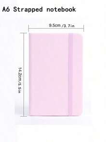 A6 Lined Journal, Thick Paper Small Leather Notebook Suitable For Women And Men, Perfect For Travel, Work, School Writing (Pen May Have Slight Color Difference, Does Not Affect Use) - Multicolor - View 11