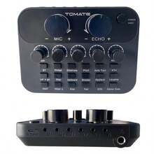 MPS-005 External Live Sound Card Mixing Console, Mini Mixing Card For Live Streamers And Youtubers - 黑色 - 查看 11