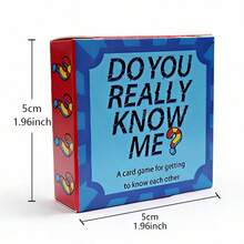 Do You Really Know Me? A Card Game For Mutual Understanding, Suitable For Couples, Families, And Friends Aged 14 And Above - Blue - View 8