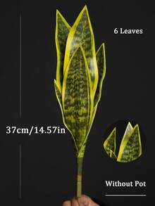 1 件仿真虎皮秋海棠植物（无花盆）可用作家庭餐桌装饰、情人节、礼物 - 綠色 - 查看 13